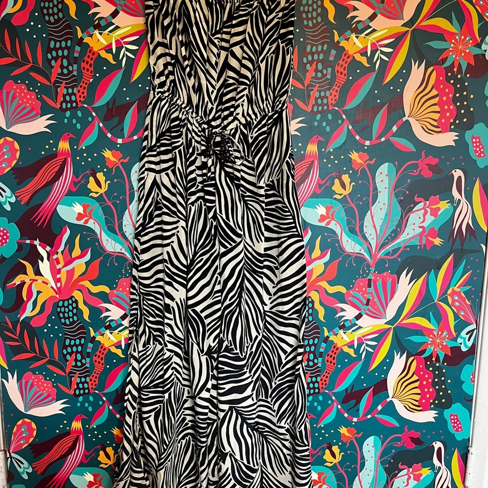 True Destinations Zebra Print jumpsuit